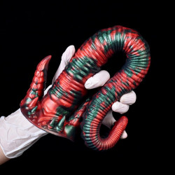 MONSTERED Gode Doturix 40 x 5cm Noir et Rouge